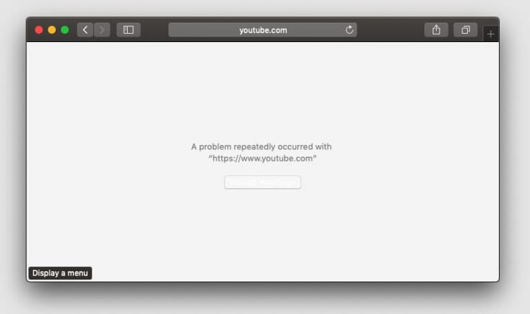 A Problem Repeatedly Occurred Safari – Fix Mac Error