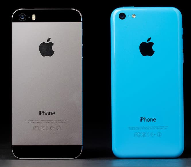 iPhone 5s and iPhone 5C