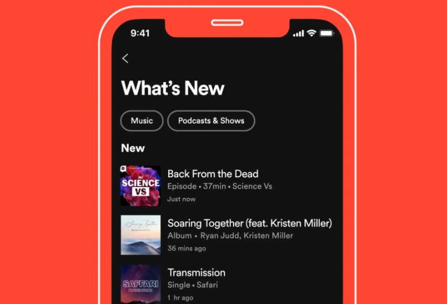 Spotify New iOS AndroidBonifacicenGadget