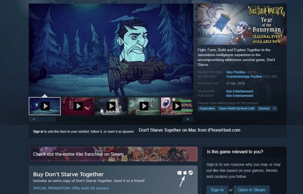 Play Don’t Starve Together with Steam on Mac